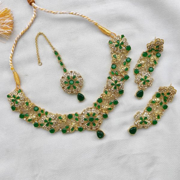 Copper Gold Look Stylish Necklace Set
