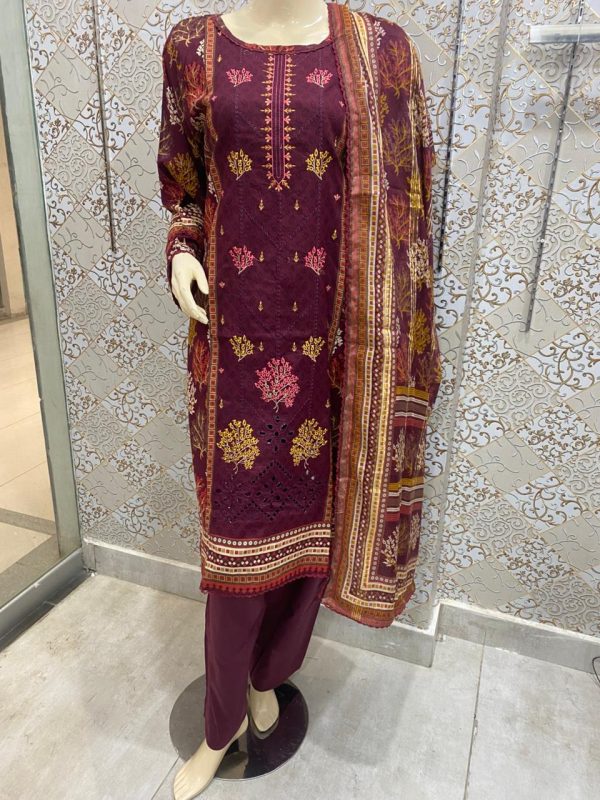 3-Piece Embroidered Ready-to-Wear Collection - Image 3