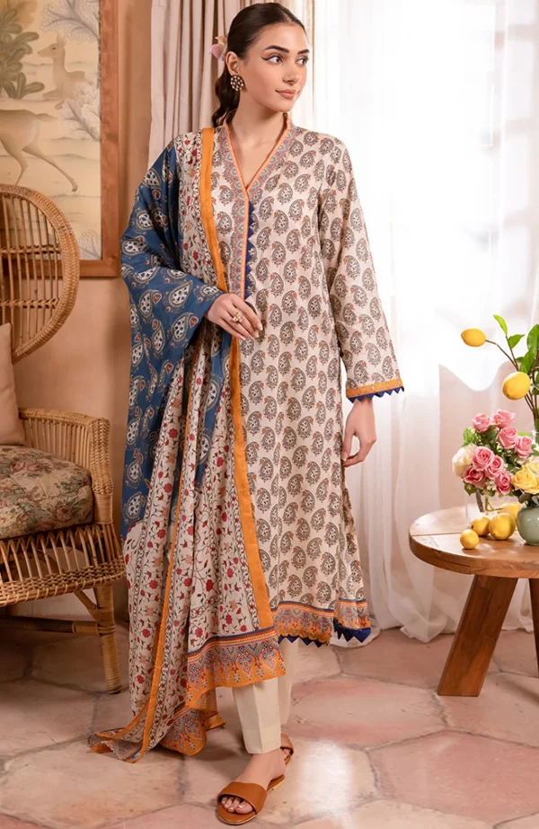 Zellbury unstitched lawn'25