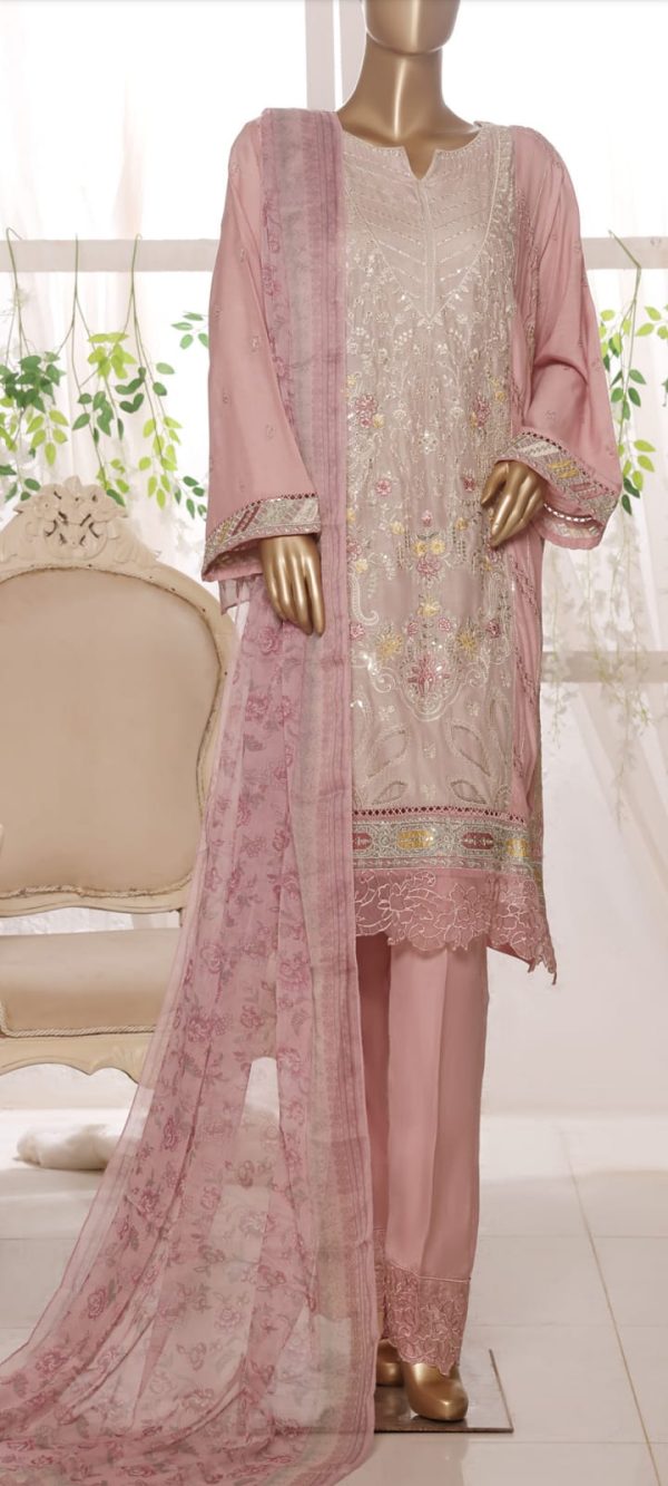 ꧁乂✰LUXURY PLAIN SATIN LAWN WITH EMB TROUSER 2025 ✰乂꧂