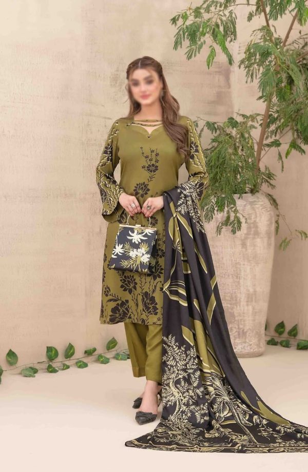 LAYINA Digital Printed Pret with Matching Handbag By Tawakkal Fabrics - Image 8