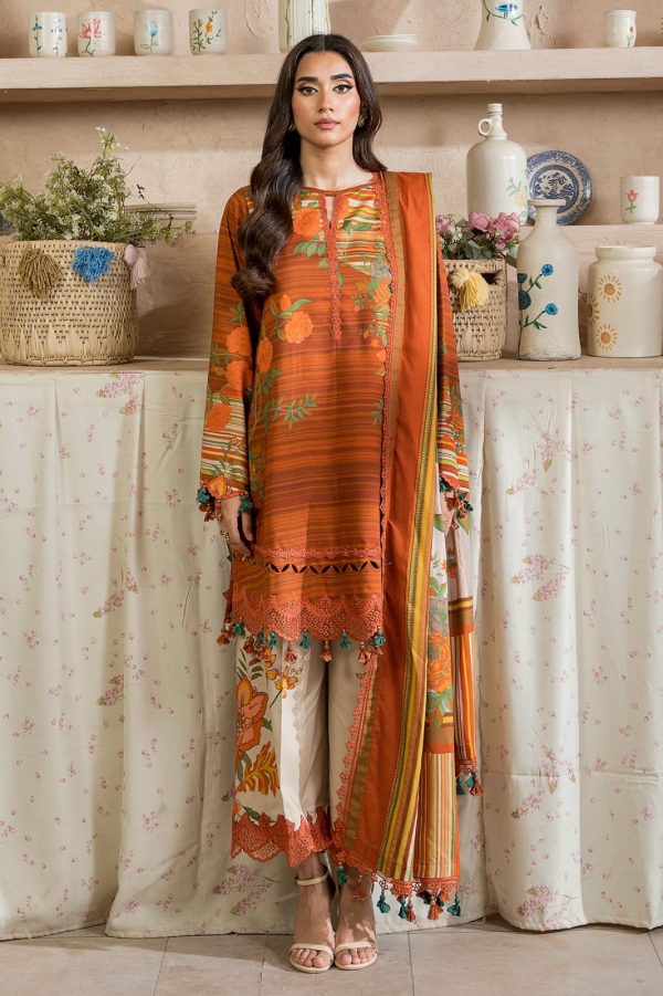 Charizma Bamper Sale  3-Pc Unstitched Printed Staple Suit
