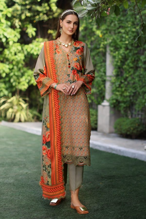Charizma Bamper Sale  3-Pc Unstitched Printed Staple Suit