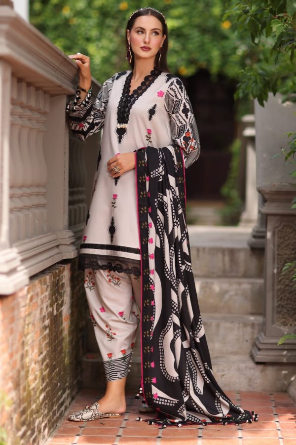 Charizma Bamper Sale  3-Pc Unstitched Printed Staple Suit