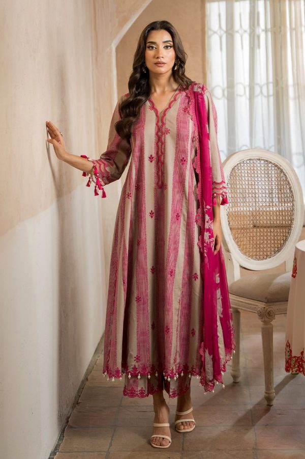 Charizma Bamper Sale  3-Pc Unstitched Printed Staple Suit