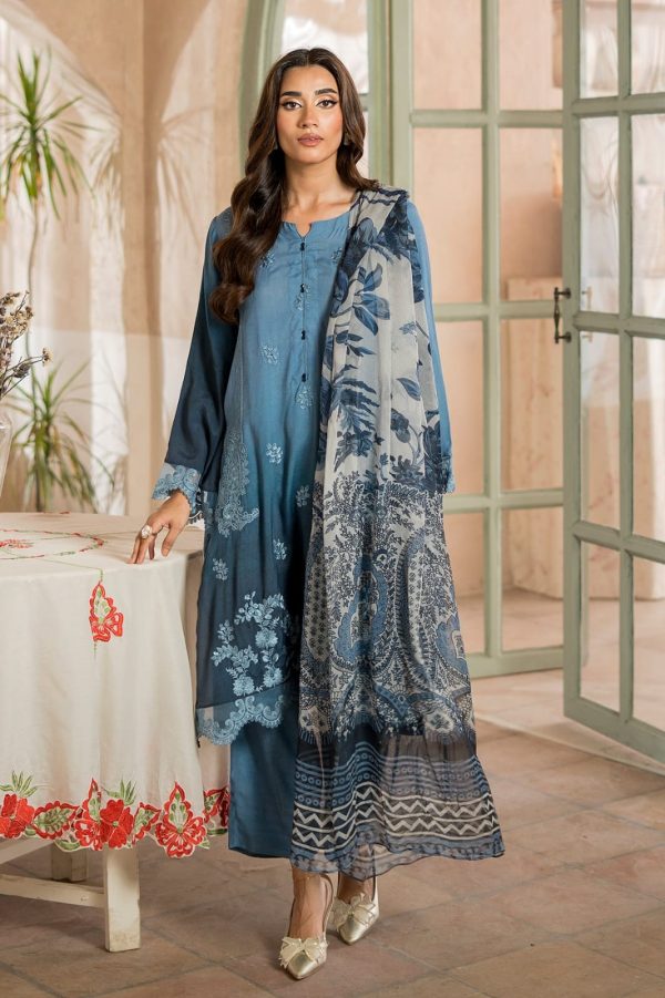 Charizma Bamper Sale  3-Pc Unstitched Printed Staple Suit