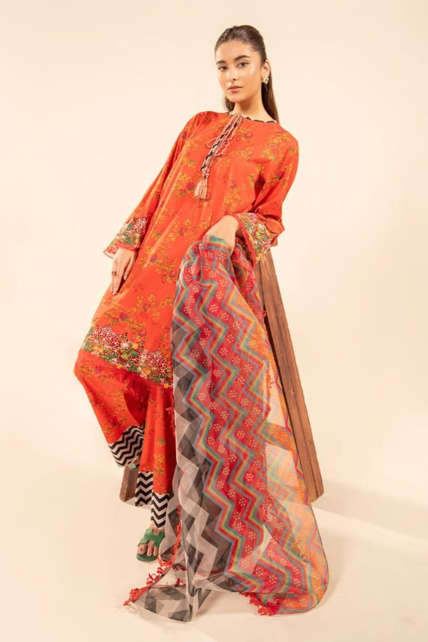 Charizma Bamper Sale  3 PC Embroidered Lawn Suit - Image 2