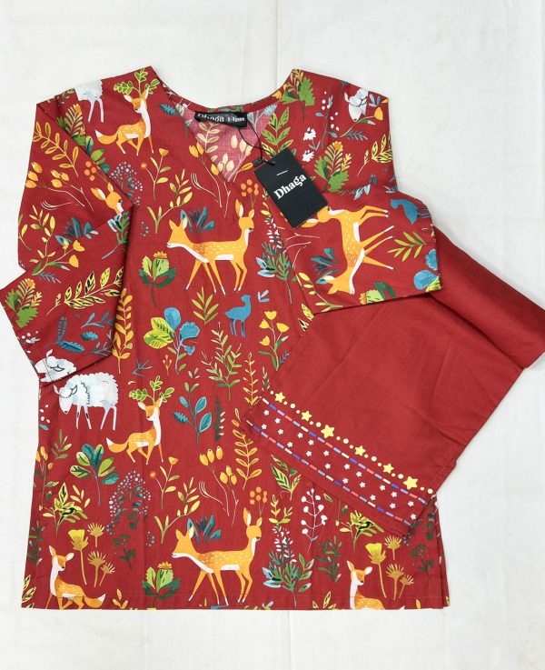 DHAGA Kids Co Ord’s 2 Piece  Collection Stitched 2 piece Size 6yrs to 14yrs - Image 14