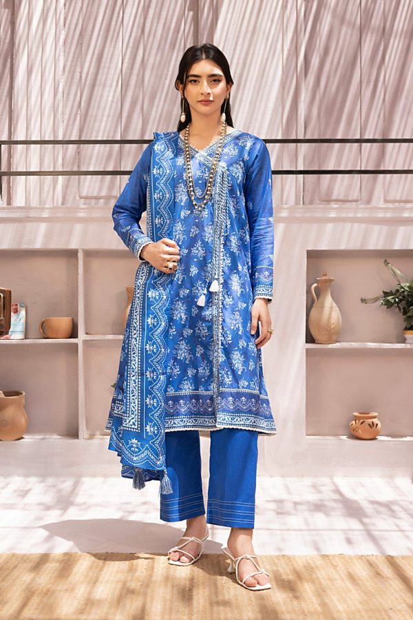 Lakhani Sale💫💫 03 Piece Unstitched Printed Lawn
