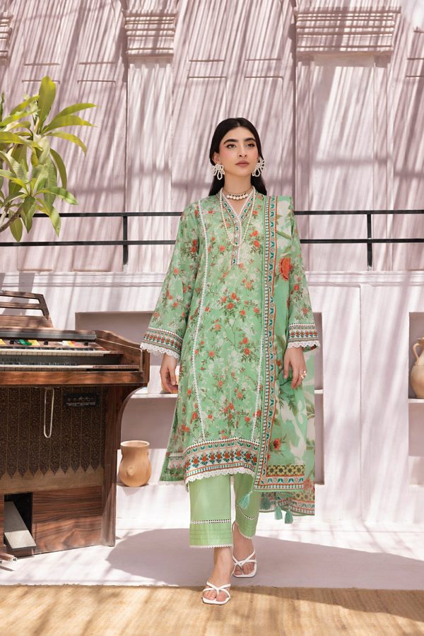 Lakhani Sale💫💫 03 Piece Unstitched Printed Lawn - Image 4