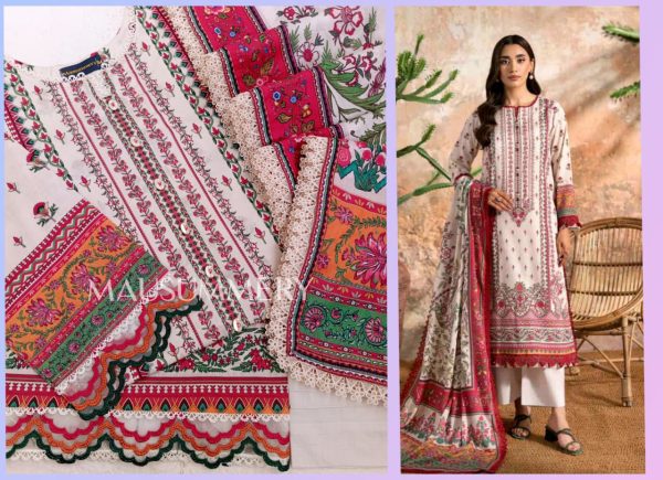 MAUSUMMERY LAWN 2025 VOL-5  3Pcs Stitched Lawn Collection
