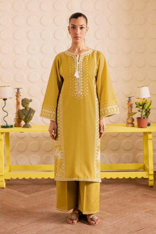 2Pc - Embroidered Lawn - Image 2