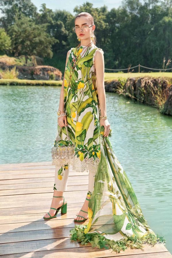 😍 Maria B  M.Print 3 Piece Unstitched Printed Lawn Suit