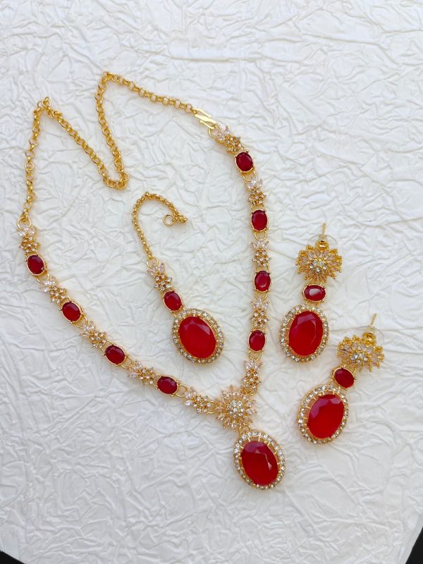 Sparkling Zircon Necklace Set - Image 3
