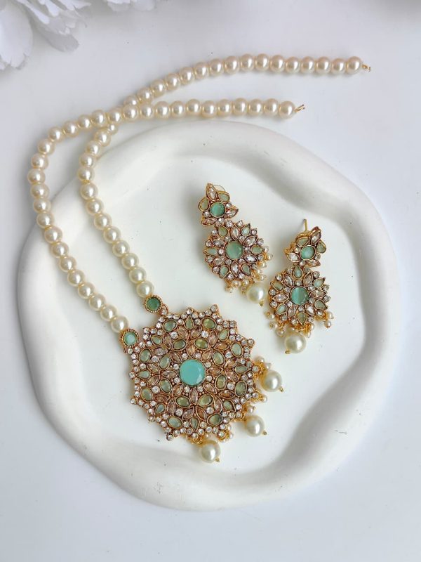 Polki & Zircones Pendent Set - Image 10