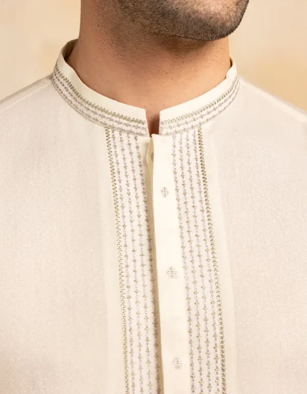 OFF WHITE AYUDIA FORMAL KAMEEZ SHALWAR - Image 3