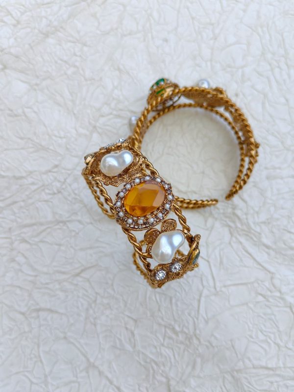 Gems Mother Pearl Antique Bracelet Kara - Image 7