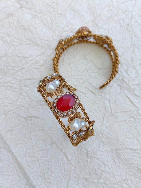 Gems Mother Pearl Antique Bracelet Kara - Image 5