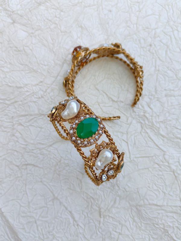 Gems Mother Pearl Antique Bracelet Kara - Image 4