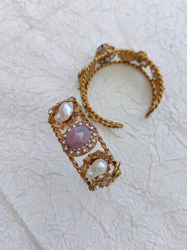 Gems Mother Pearl Antique Bracelet Kara - Image 3