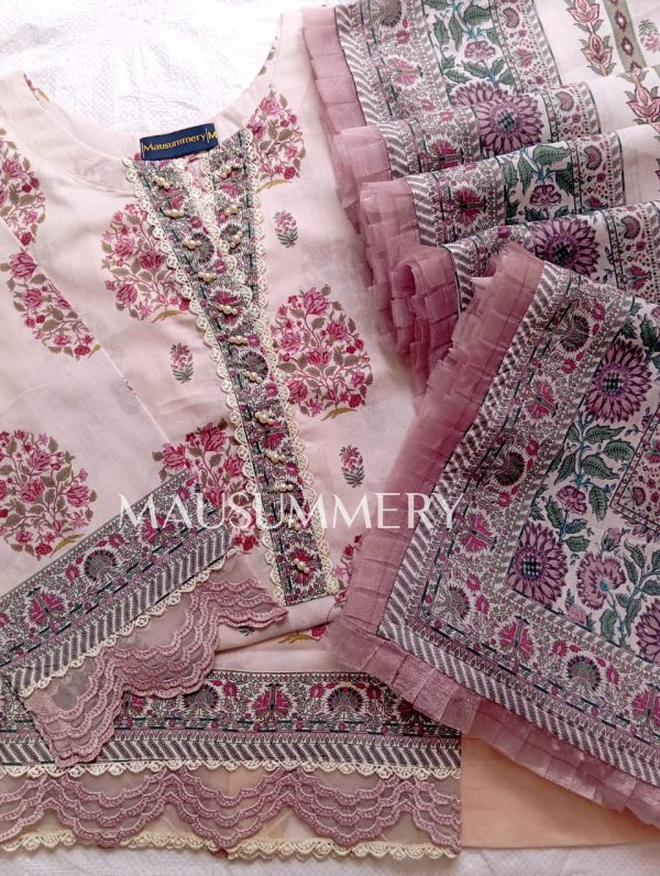 MAUSUMMERY PRINTED LAWN VOL 8 2025 3Pcs Stitch Lawn Collection - Image 2
