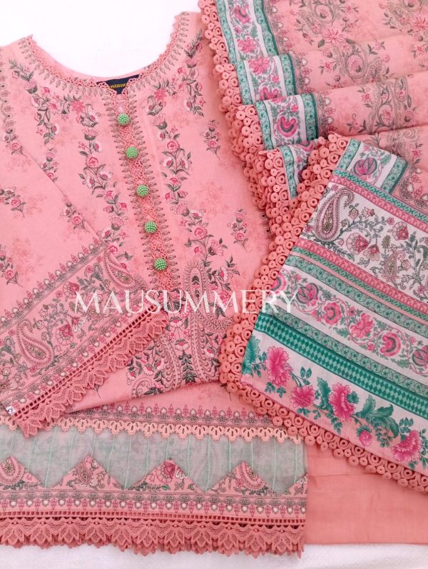 MAUSUMMERY PRINTED LAWN VOL 8 2025 3Pcs Stitch Lawn Collection - Image 11