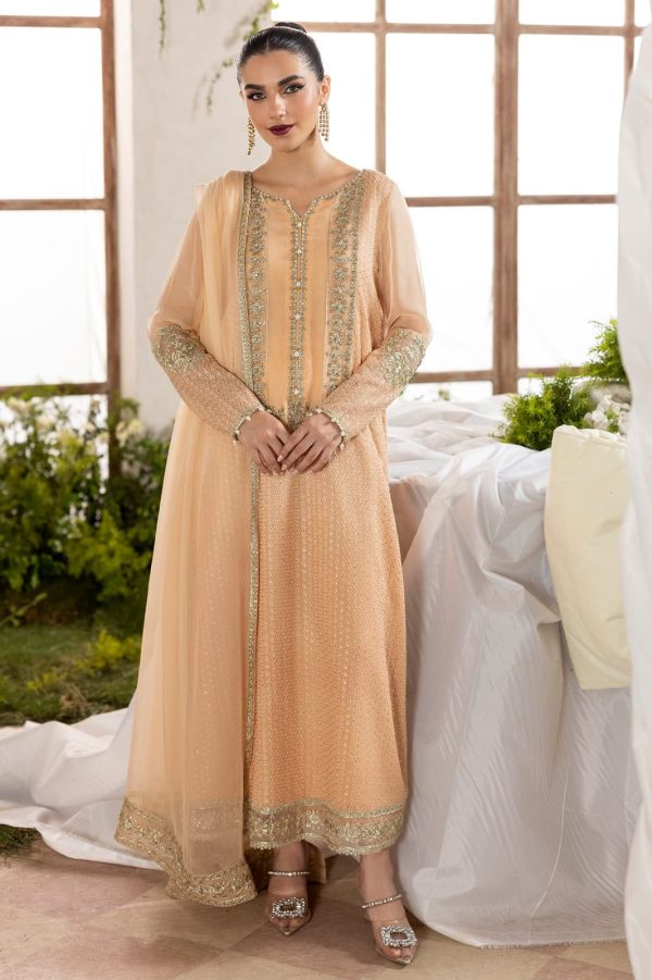 3-PC Stitch Embroidered Chiffon Suit